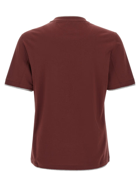 Brunello Cucinelli Faux-layering T-shirt