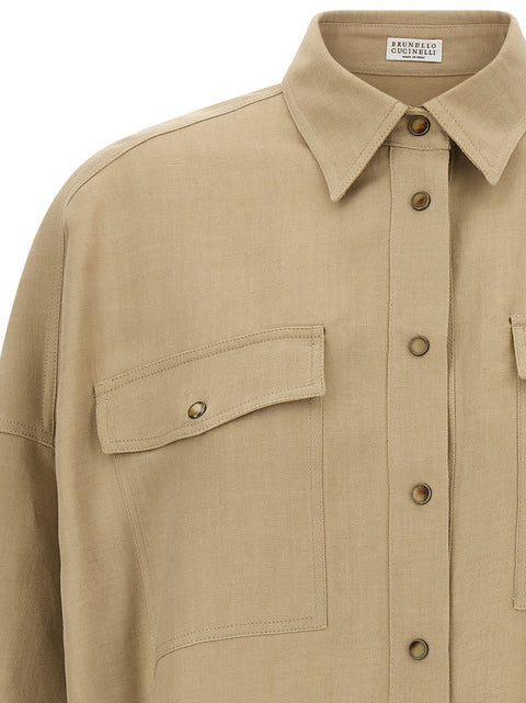 Brunello Cucinelli Fluid Twill Shirt
