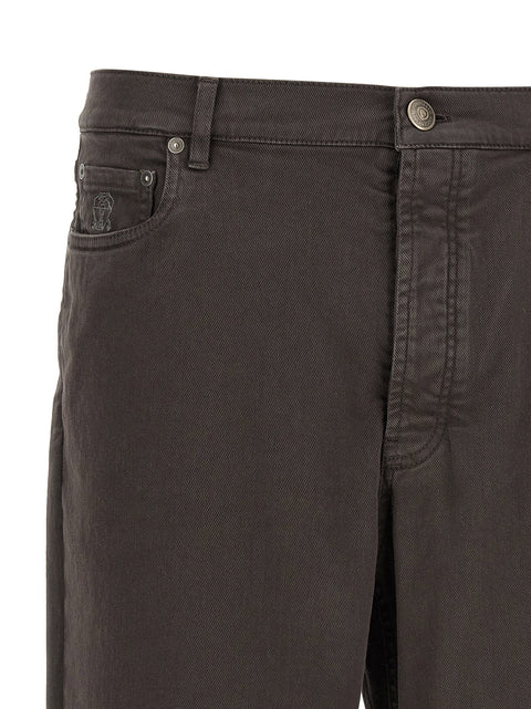 Brunello Cucinelli Garment-dyed Denim Jeans