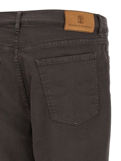 Brunello Cucinelli Garment-dyed Denim Jeans