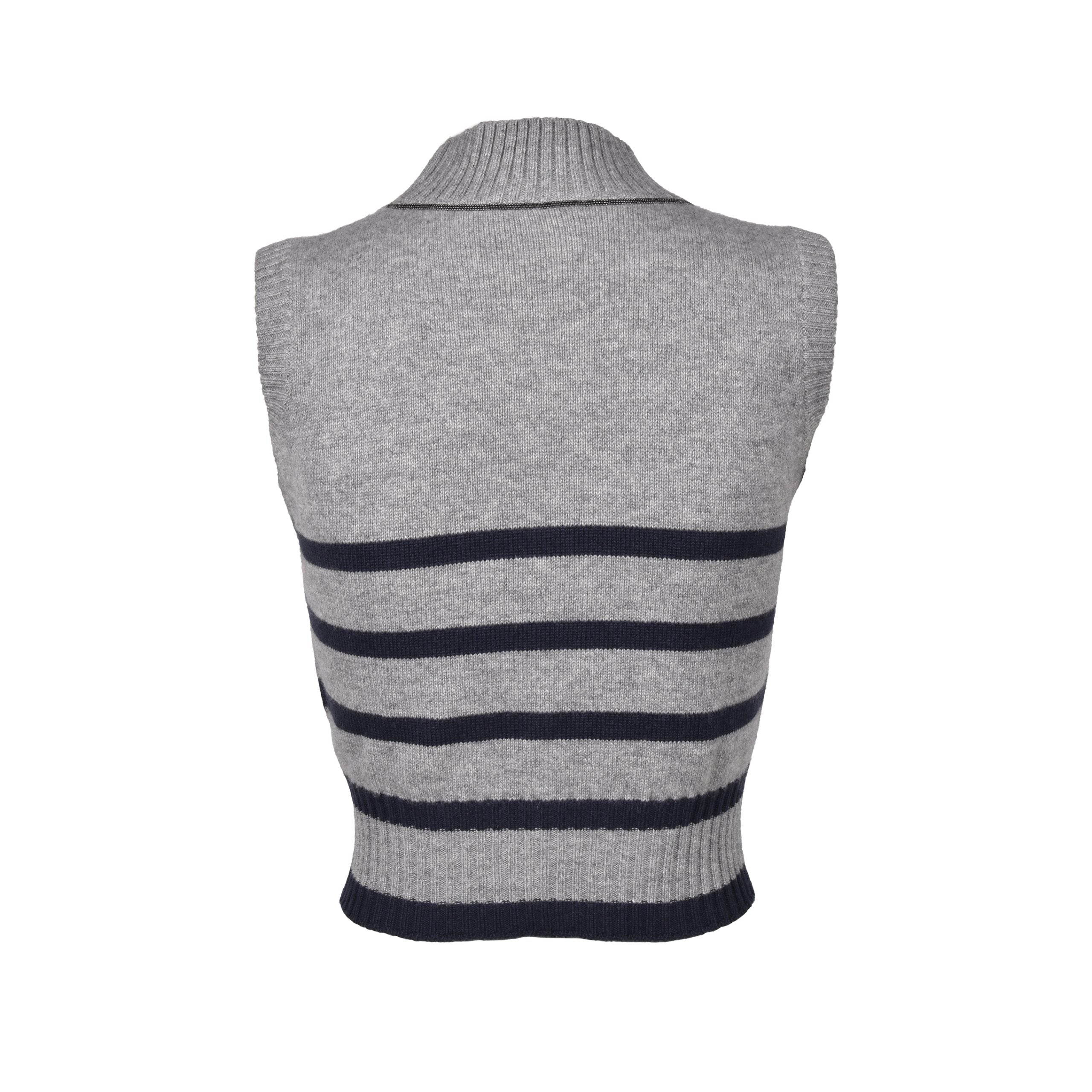 Brunello Cucinelli Gray Cashmere Sweater