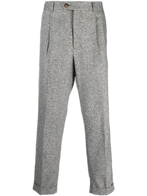 Brunello Cucinelli Gray Fibres Casual Pants