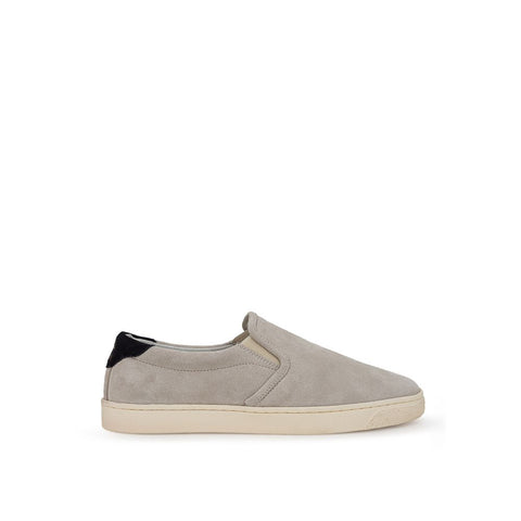 Brunello Cucinelli Gray Leather Sneaker SW