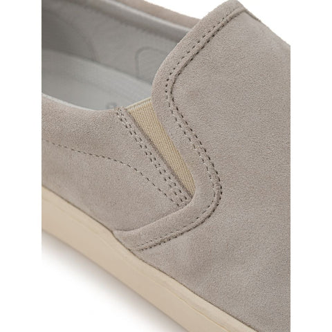 Brunello Cucinelli Gray Leather Sneaker SW