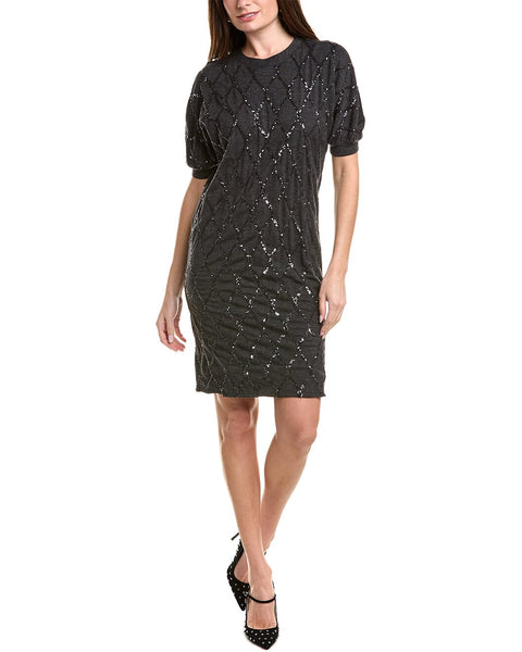 Brunello Cucinelli Gray Wool Casual Dress