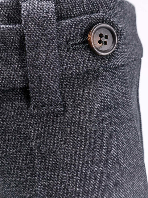 Brunello Cucinelli Gray Wool Casual Pants