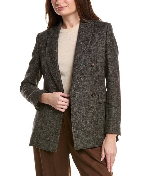 Brunello Cucinelli Gray Wool Jackets And Coat