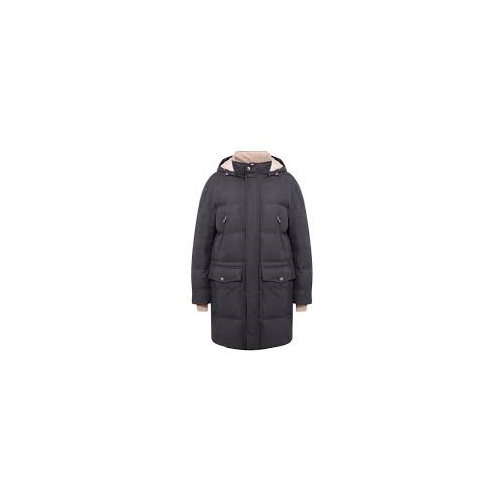 Brunello Cucinelli Gray Wool Parka