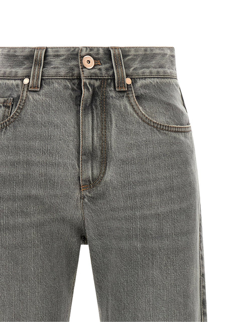 Brunello Cucinelli Grey Contemporary Loose Jeans