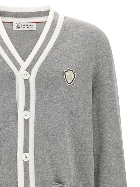 Brunello Cucinelli Heraldic Logo Cardigan