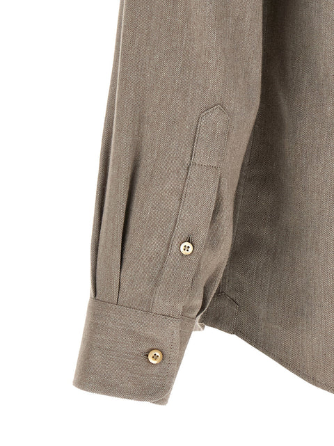 Brunello Cucinelli Herringbone Shirt