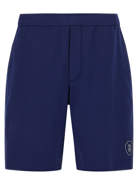 Brunello Cucinelli Interlock Cotton Bermuda Shorts