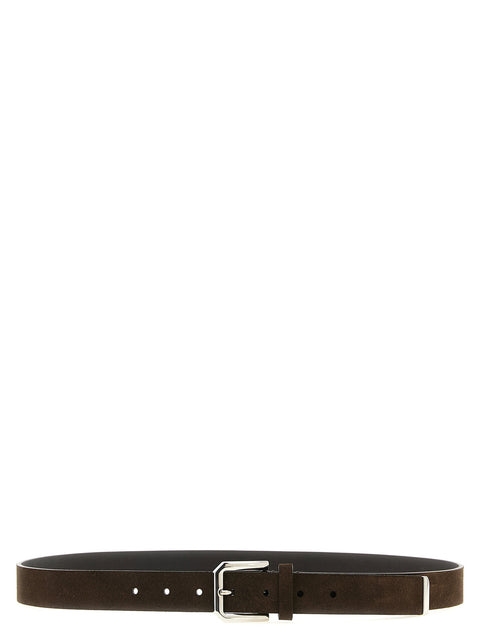 Brunello Cucinelli Inverted Leather Belt