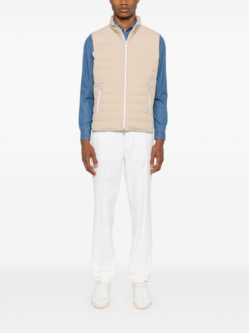 Brunello Cucinelli Jackets Beige-Vests-Brunello Cucinelli-M-Urbanheer