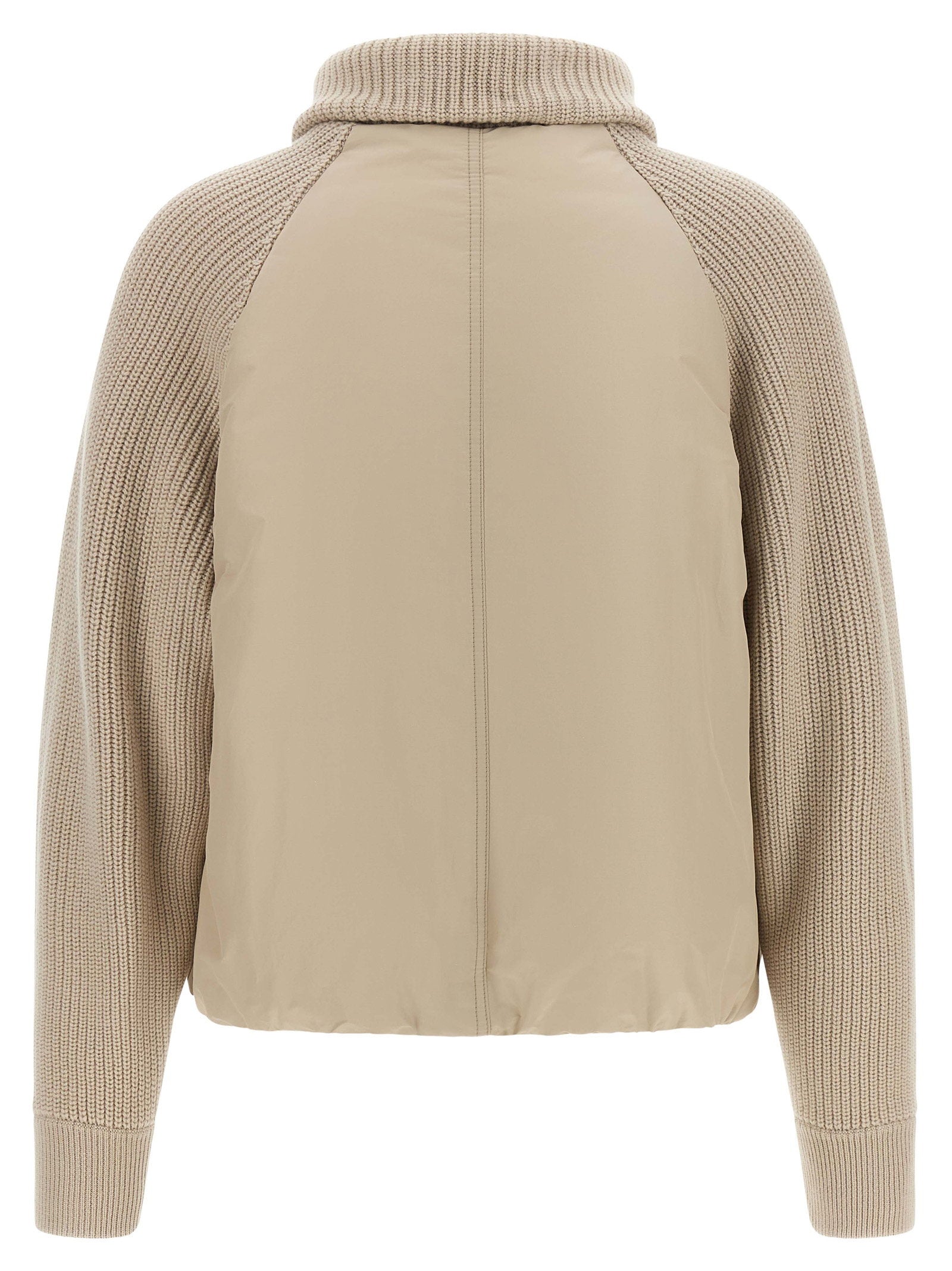 Brunello Cucinelli Knit Insert Down Jacket