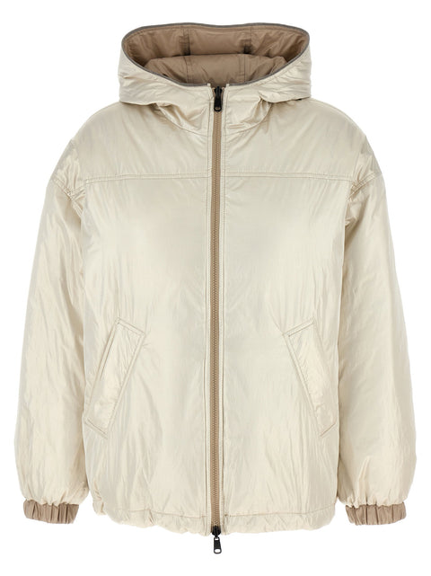 Brunello Cucinelli Laminated Reversible Down Jacket