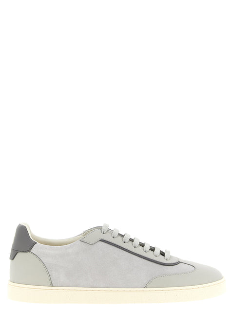 Brunello Cucinelli Leather And Suede Sneakers