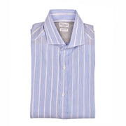 Brunello Cucinelli Light Blue Cotton Shirt