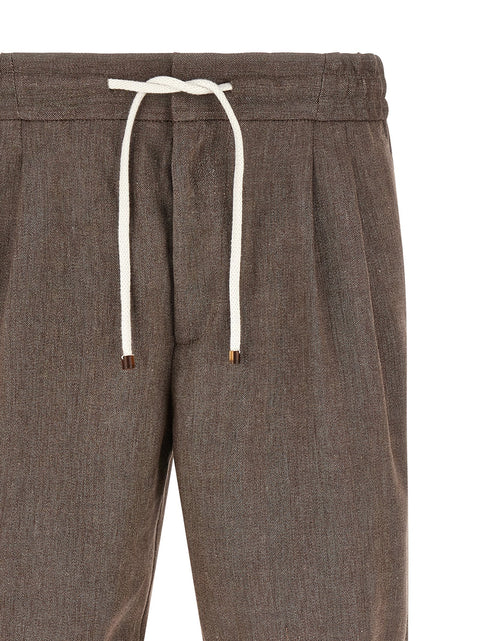 Brunello Cucinelli Linen And Wool Bermuda Shorts
