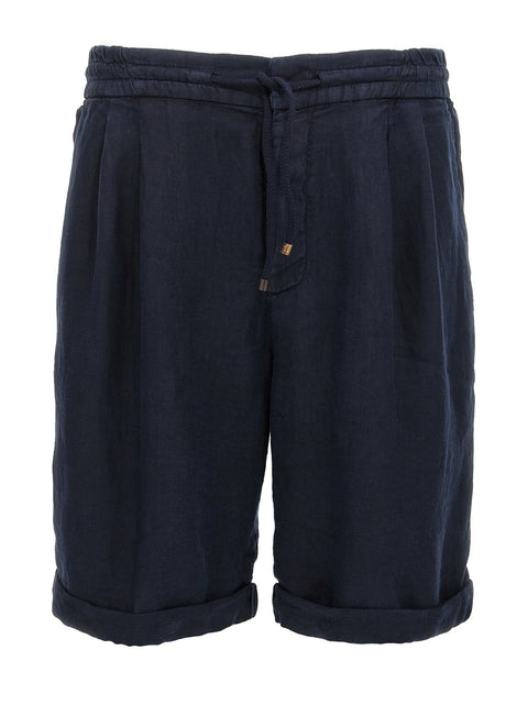 Brunello Cucinelli Linen Bermuda Shorts
