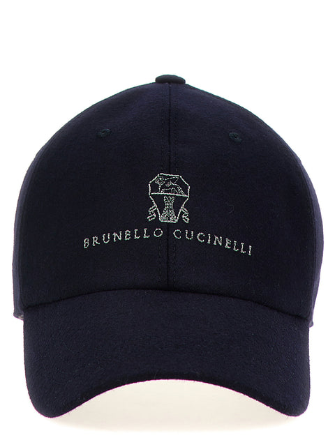 Brunello Cucinelli Logo Embroidery Cap