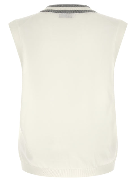 Brunello Cucinelli Logo Patch Vest