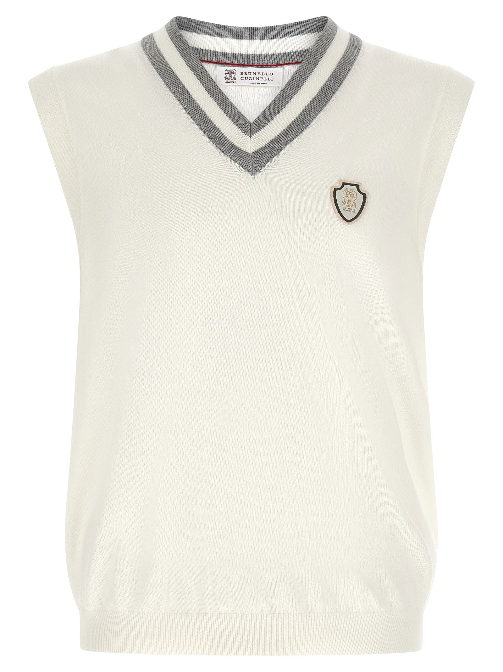 Brunello Cucinelli Logo Patch Vest