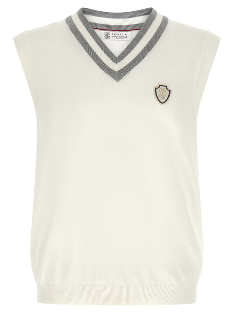 Brunello Cucinelli Logo Patch Vest