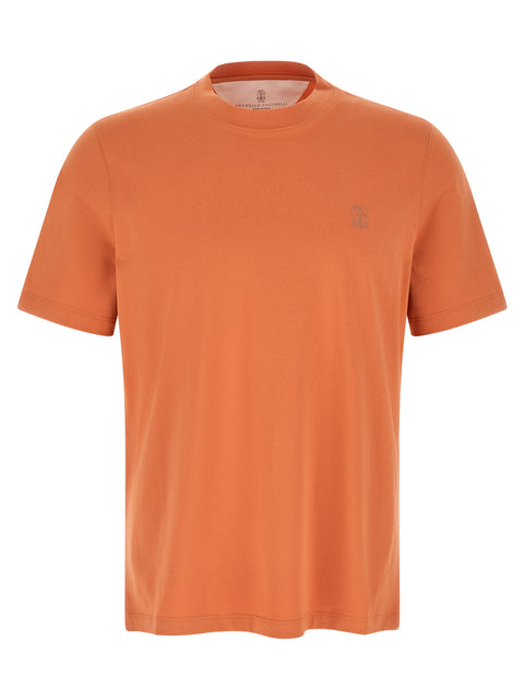 Brunello Cucinelli Logo Print T-shirt