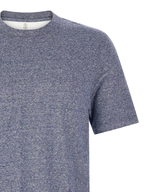 Brunello Cucinelli Mélange Linen Blend T-shirt