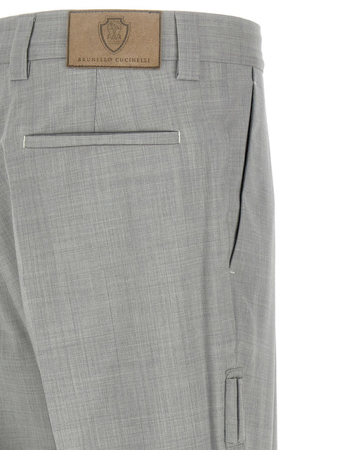 Brunello Cucinelli Mélange Wool Pants