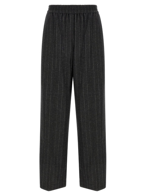 Brunello Cucinelli Micro Sequin Pinstripe Pants