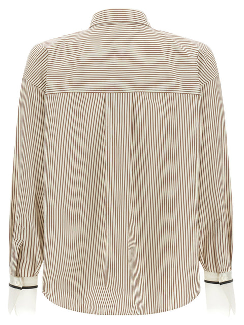 Brunello Cucinelli Monile Cuffed Shirt