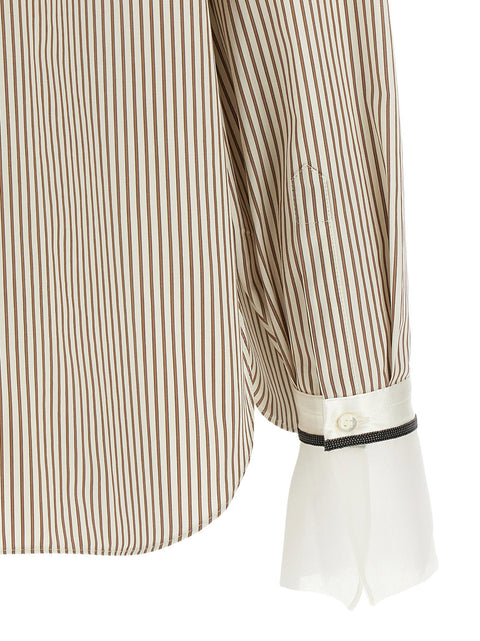 Brunello Cucinelli Monile Cuffed Shirt