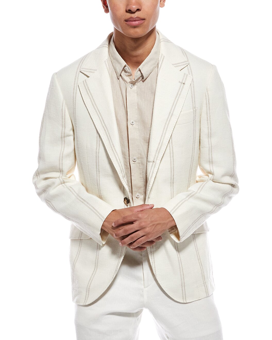 Brunello Cucinelli Multicolor Linen Blazer