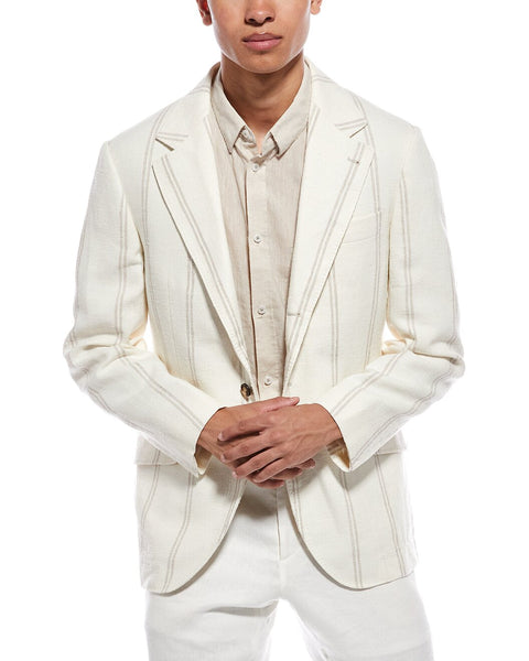 Brunello Cucinelli Multicolor Linen Blazer