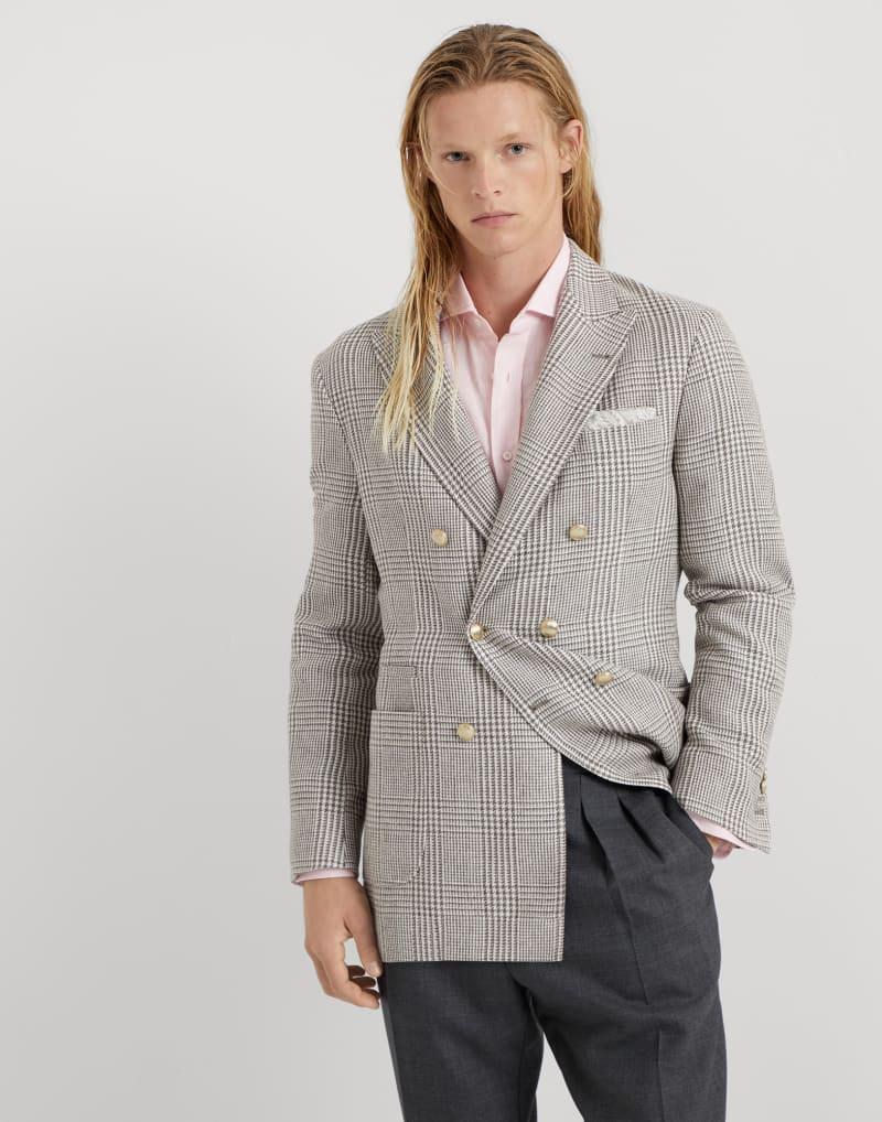 Brunello Cucinelli Multicolor Linen Blazer