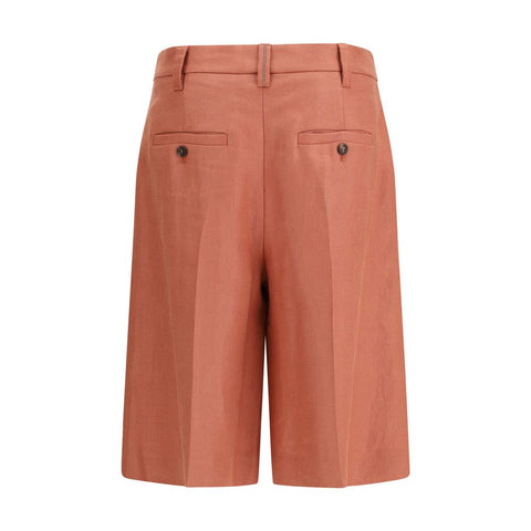 Brunello Cucinelli Multicolor Viscose Bermuda Shorts