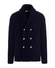Brunello Cucinelli Navy Blue Wool Sweater