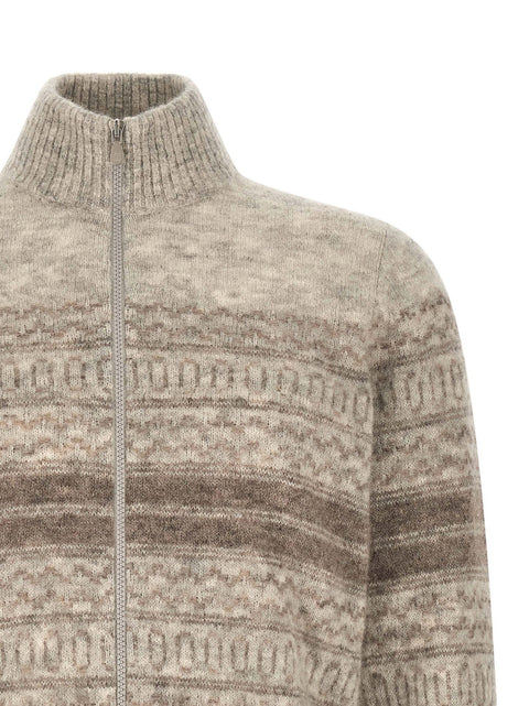 Brunello Cucinelli Nordic Jacquard Cardigan