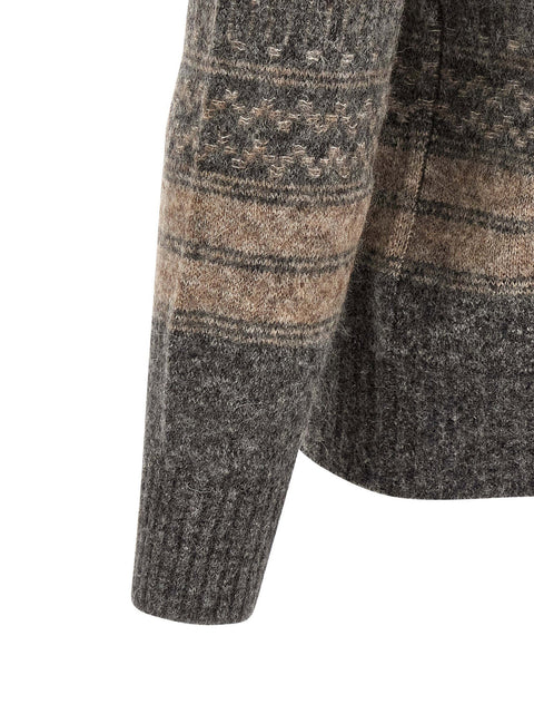 Brunello Cucinelli Nordic Jacquard Cardigan