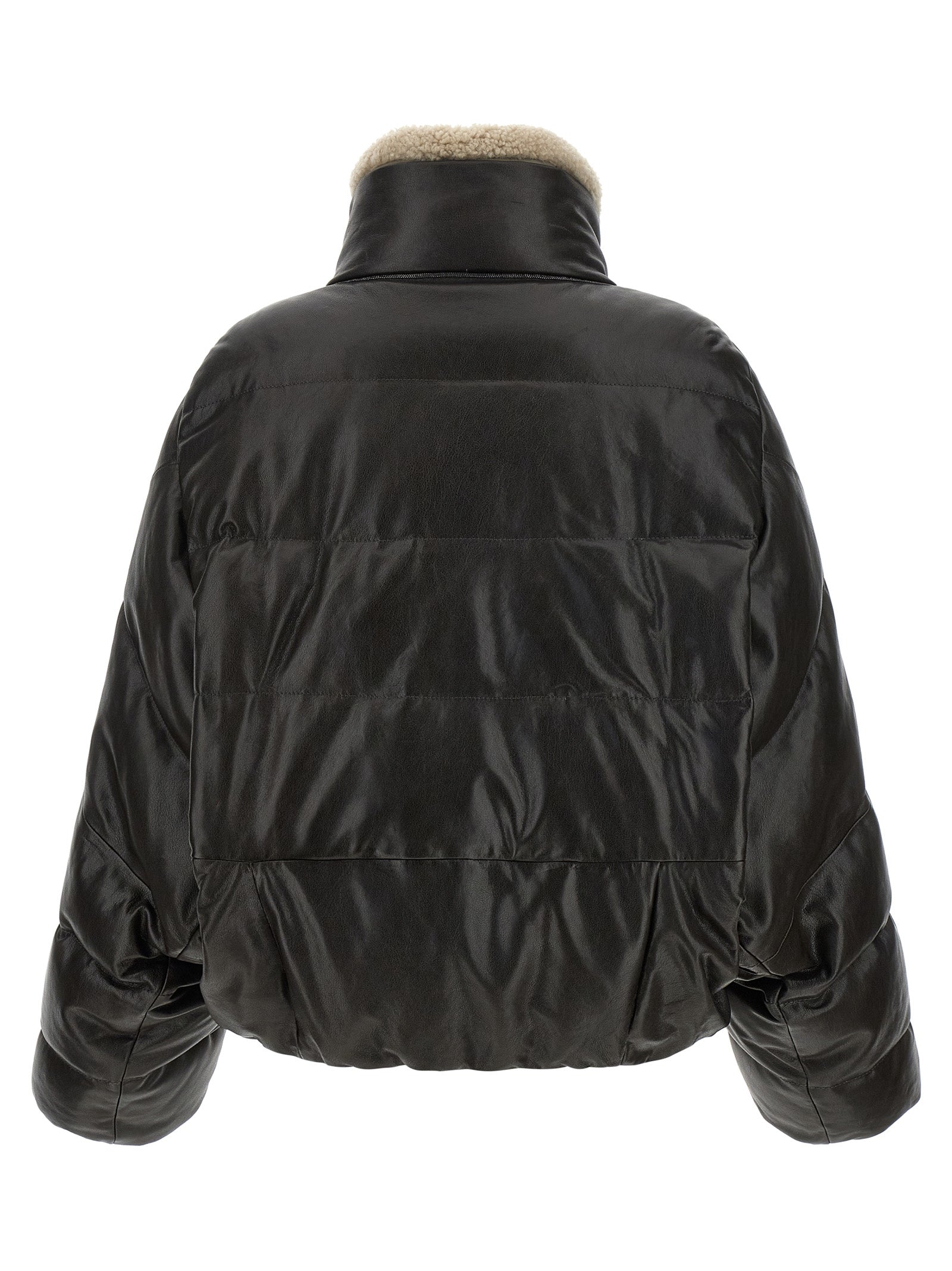 Brunello Cucinelli Padded Leather Jacket