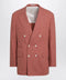 Brunello Cucinelli Peach double-breasted wool-blend jacket