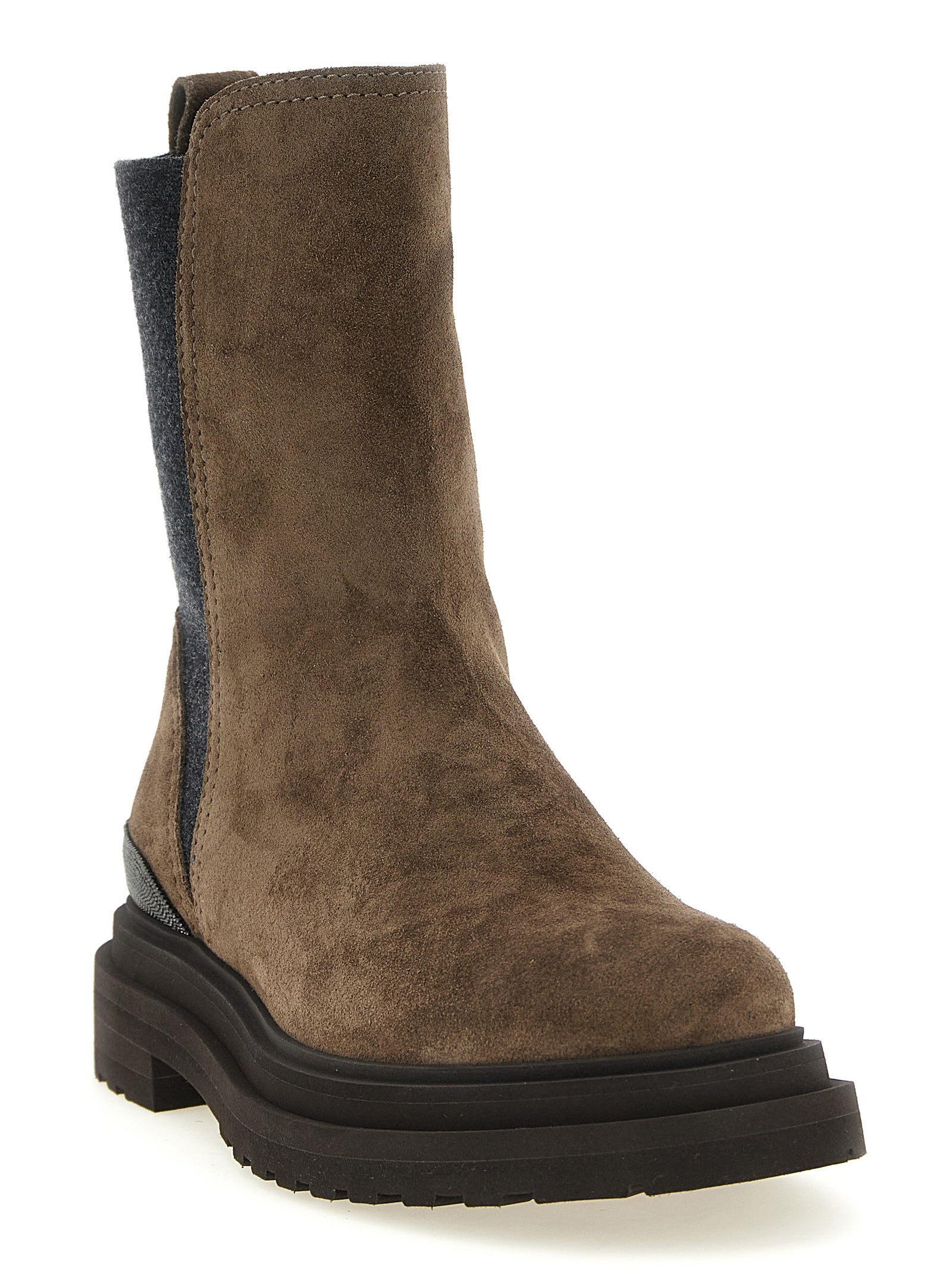 Brunello Cucinelli Precious Detail Ankle Boots