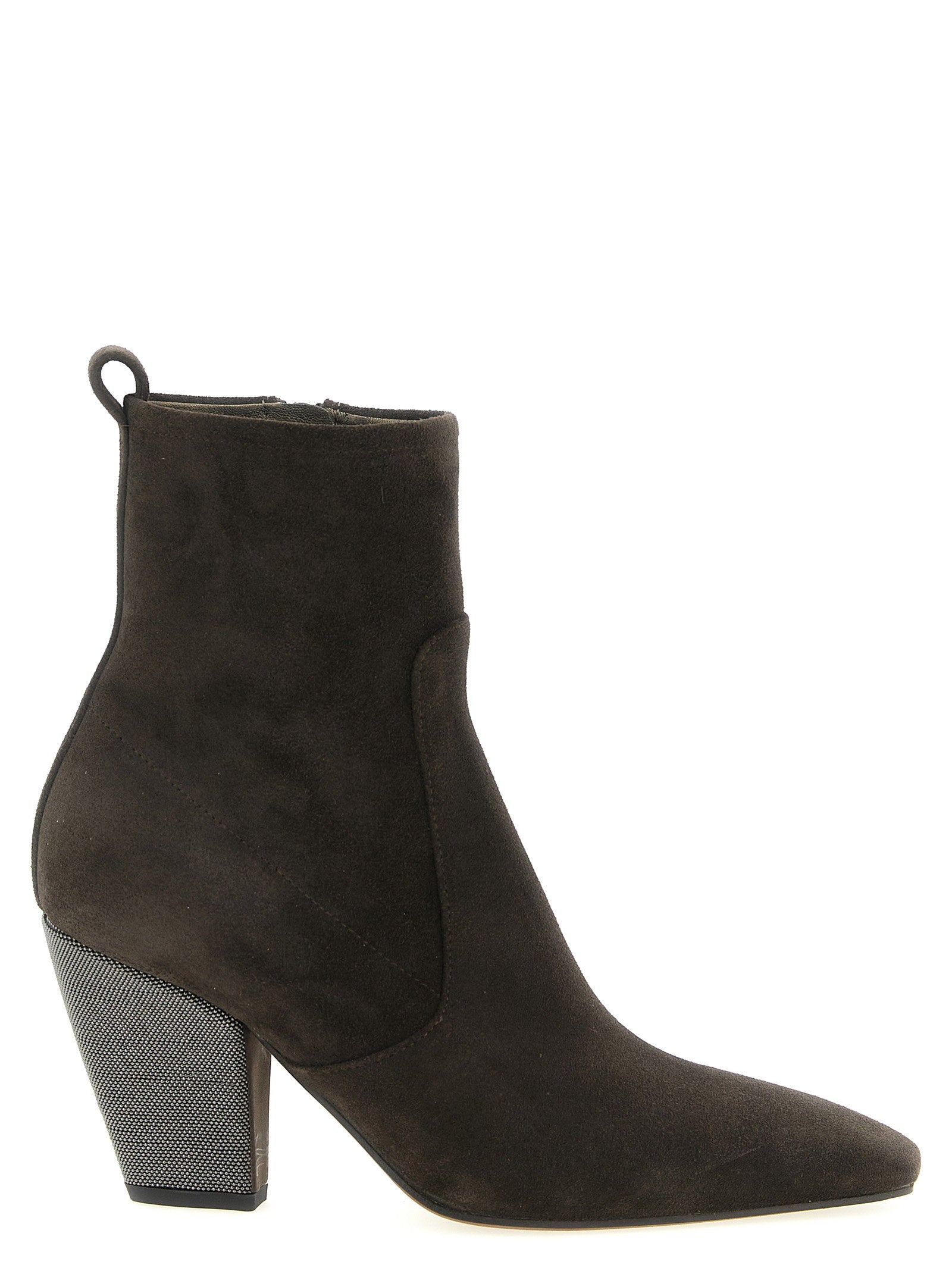 Brunello Cucinelli Precious Heel Ankle Boots