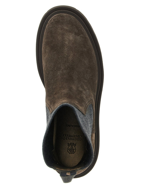 Brunello Cucinelli Precious Loop Detail Ankle Boots
