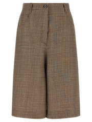 Brunello Cucinelli Prince Of Wales Lamé Bermuda Shorts