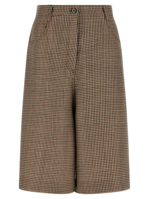 Brunello Cucinelli Prince Of Wales Lamé Bermuda Shorts