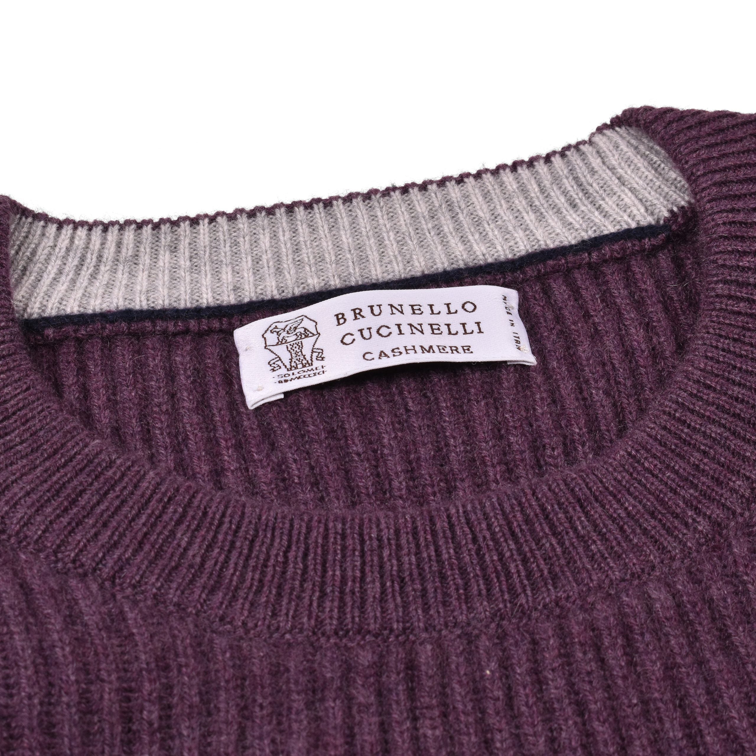 Brunello Cucinelli Purple Cashmere Sweater