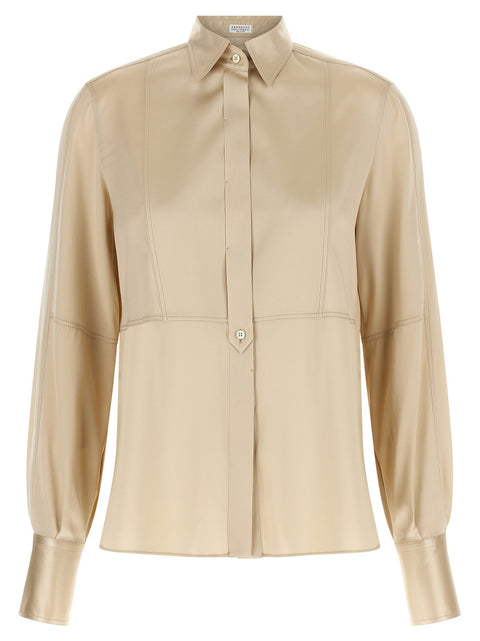 Brunello Cucinelli Satin Silk Shirt